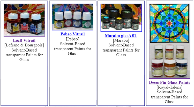 Violtan Catalog of Solvent-Based Paints for Glass