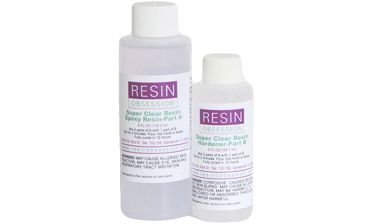 Resin Obsession Super Clear Epoxy Resin 6 Oz Kit Jewelry Quality Resin  Bubble Releasing Formula Designed for Resin Molds Hard Curing 